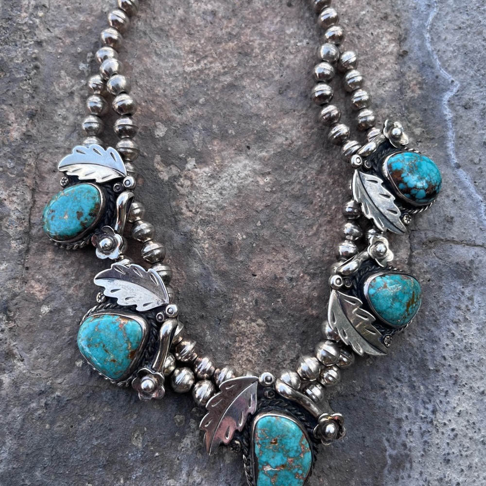 Silver and Turquoise Necklace